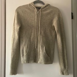 Boston Proper 100% Cashmere Grey Hoodie (Size M)